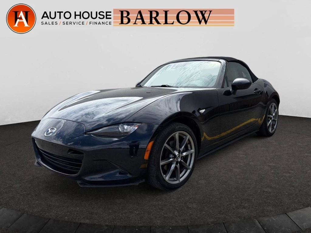 Used 2016 Mazda MIATA MX-5 CONVERTIBLE GT LANE ASSIST PUSH BUTTON START BLIND SPOT DETECTION HEATED LEATHER SEATS
