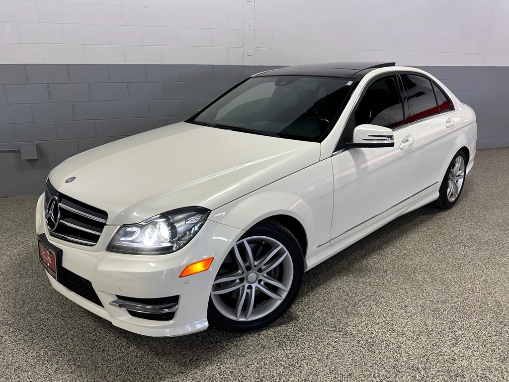 Used 2014 Mercedes-Benz C-CLASS C300 4MATIC/PANO SUNROOF/NAVIGATION/BLU 