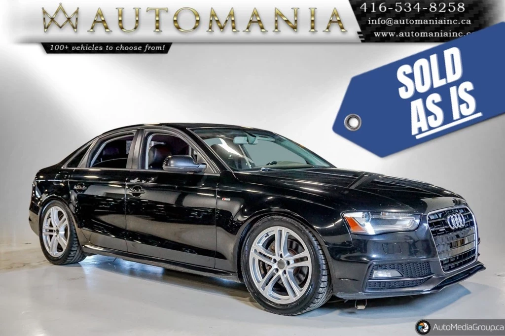 Used 2015 Audi A4 QUATTRO S-LINE|SUNROOF|CLEAN CARFAX|PU 
