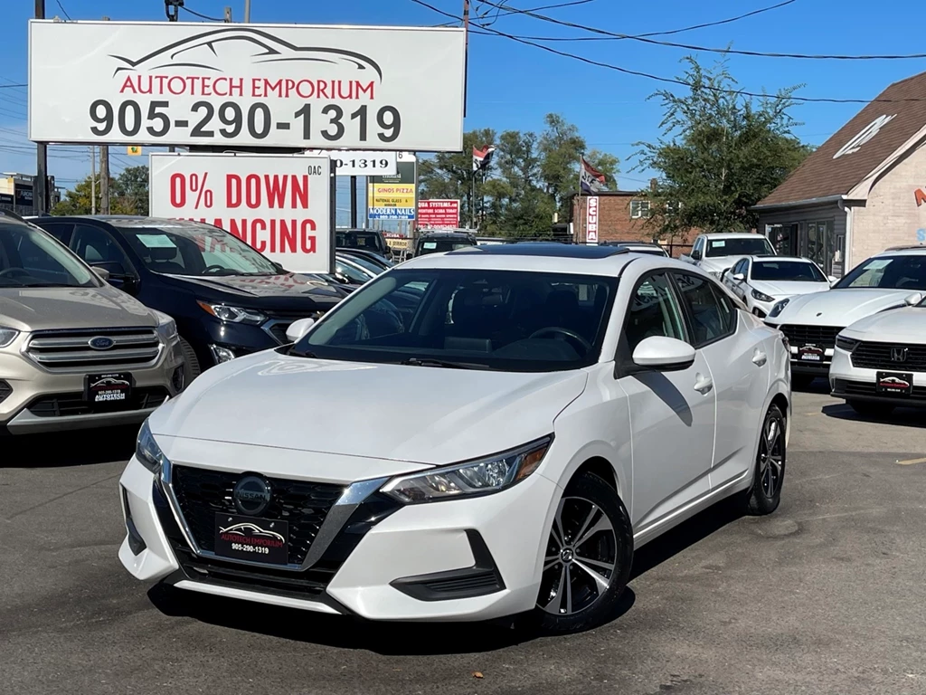 Used 2021 Nissan SENTRA SV PEARL WHITE MOONROOF | DUAL CLIMATE 