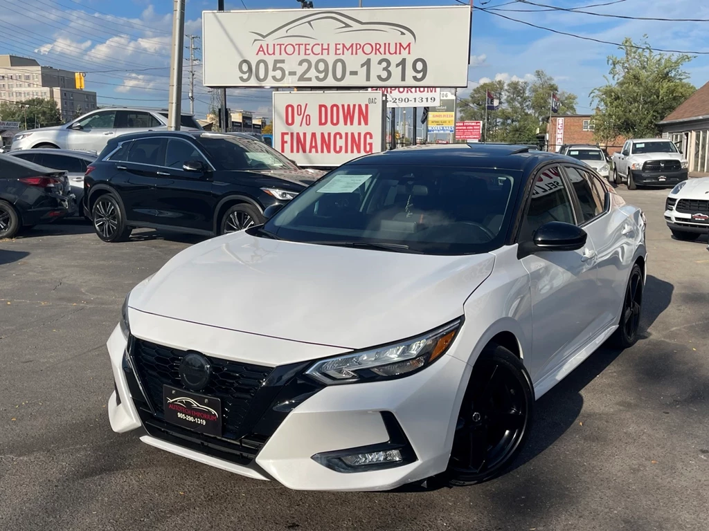 Used 2022 Nissan SENTRA SR MIDNIGHT PEARL WHITE | SUNROOF | PUSH 