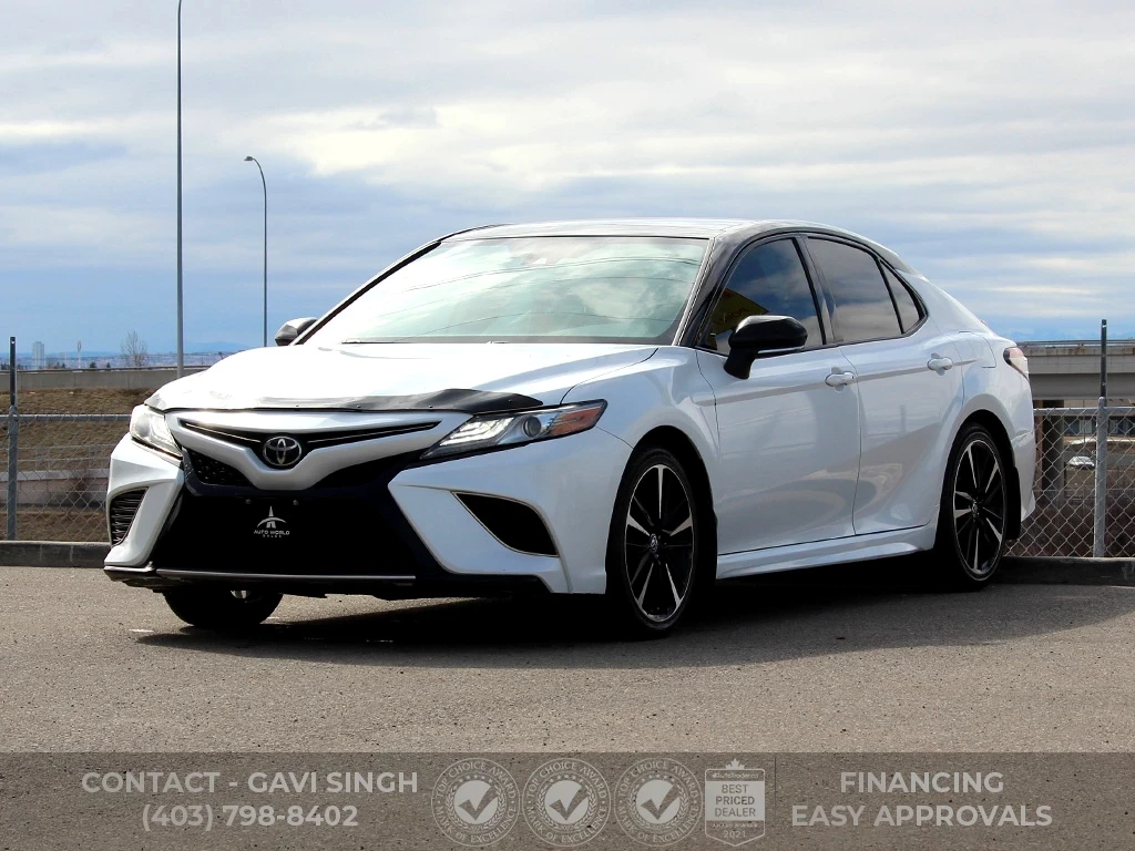 Used 2019 Toyota CAMRY XSE | RED INTERIOR | BLACK TOP 