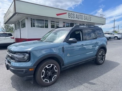 Used 2021 Ford BRONCO SPORT Outer Banks edition, GPS, 4x4, Leather/Cloth