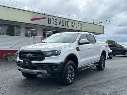 Used 2021 Ford RANGER Lariat Crew 4x4, GPS, Leather, Radar Assist, Clean