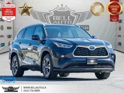 Used 2022 Toyota HIGHLANDER Hybrid XLE 8PASS SUNROOF B.CAM LEATHER N
