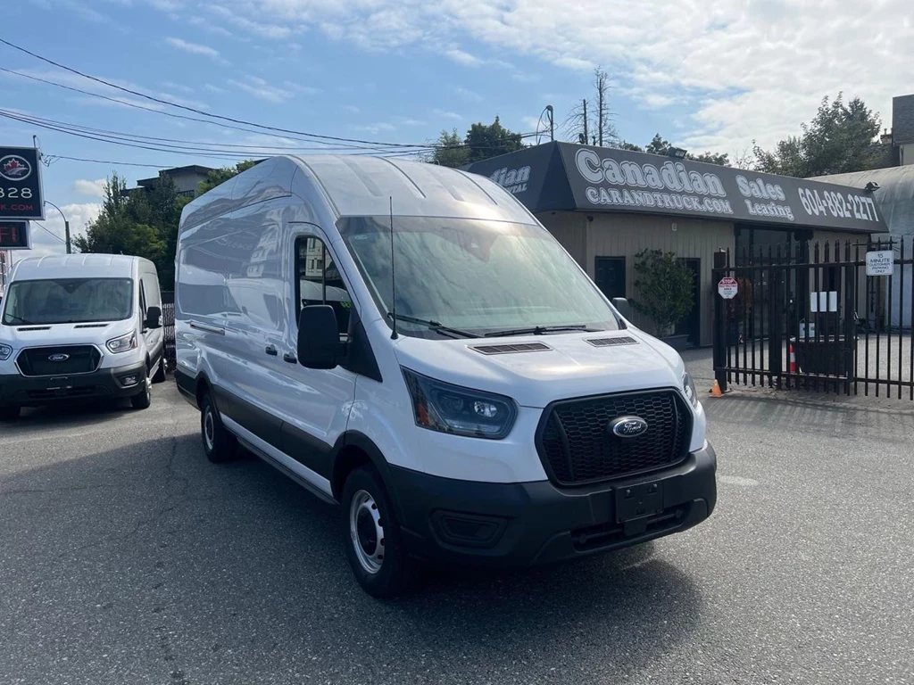 Used 2023 Ford TRANSIT CARGO VAN T-350 148" EL Hi Rf 9500 GVWR RWD