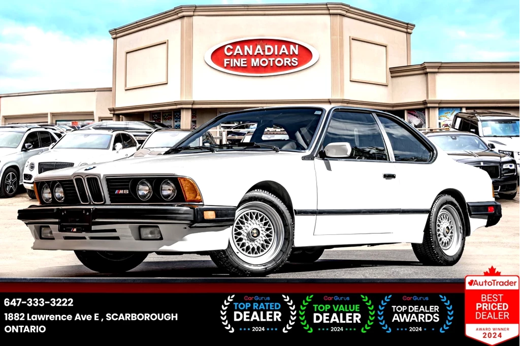 Used 1987 BMW M6 MANUAL | ONE OWNER | SUNROOF | LEATHER INT 