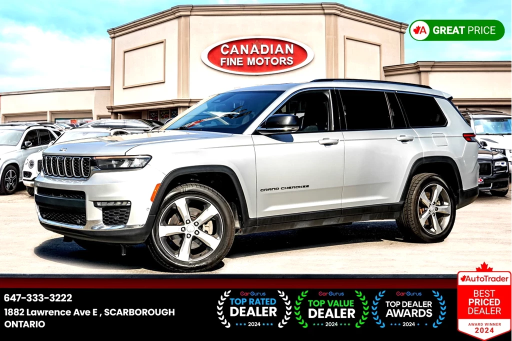 Used 2021 Jeep GRAND CHEROKEE L LIMITED 4X4 | 6 PASS | ONE OWNER 