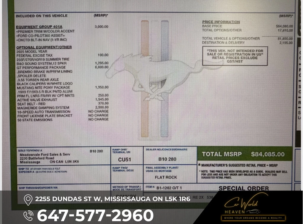Used 2025 Ford MUSTANG GT Premium
