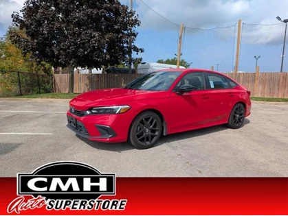 Used 2023 Honda CIVIC Sedan Sport **BRIGHT RED - SUNROOF**