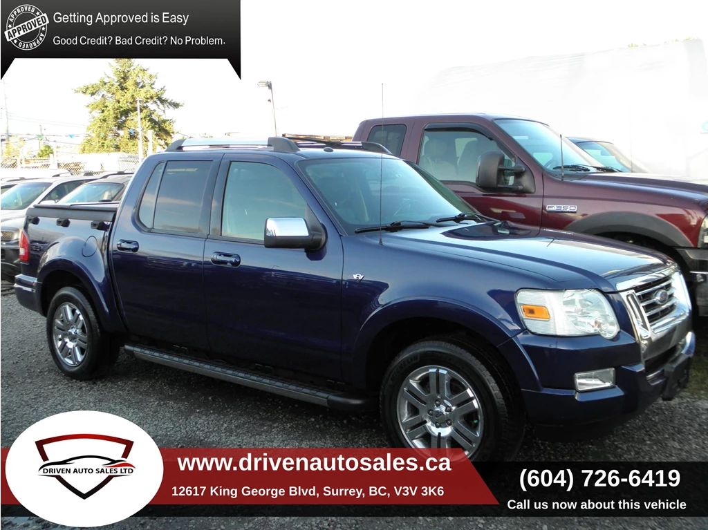 Used 2008 Ford EXPLORER SPORT TRAC LIMITED 4X4 CREW CAB 4WD LEATH 