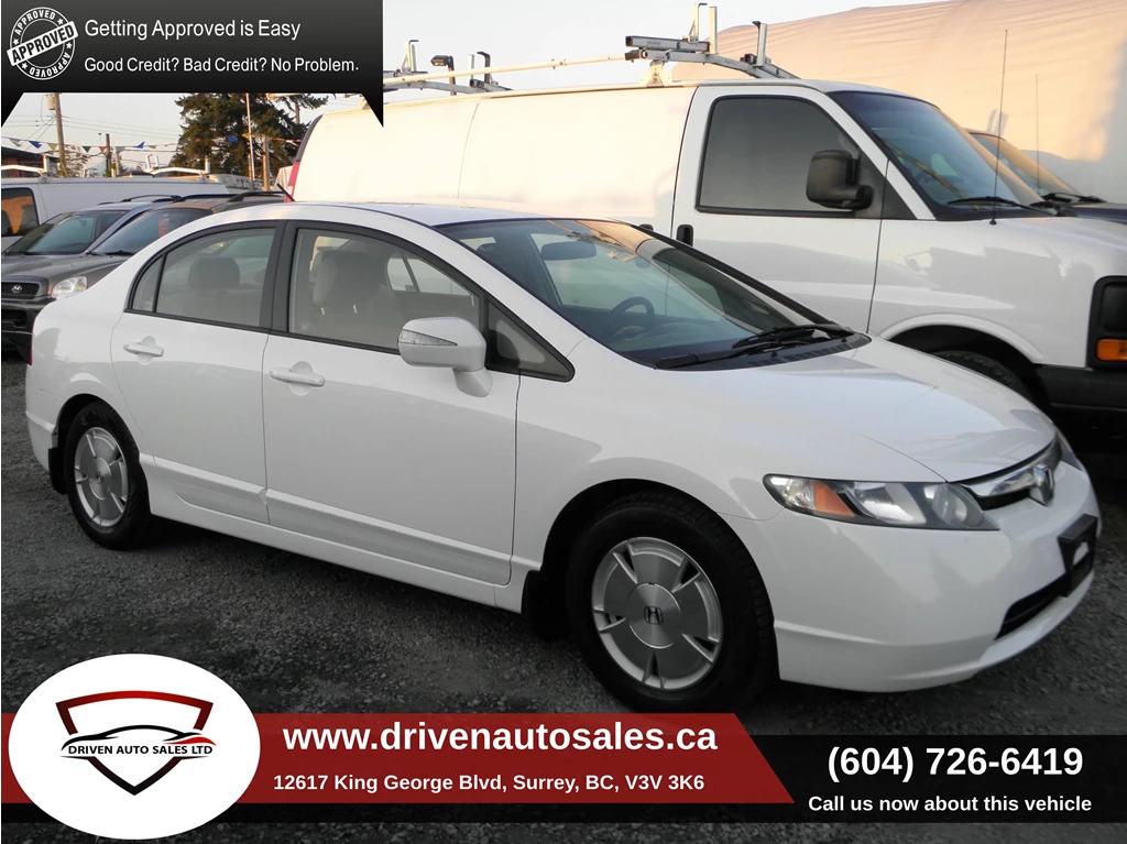 Used 2008 Honda CIVIC HYBRID FWD SEDAN HYBRID ELEC 