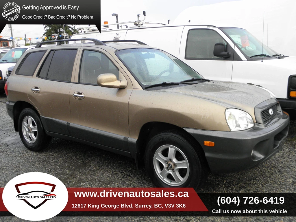 Used 2004 Hyundai SANTA FE AWD GLS AWD AUTO LEATHE 