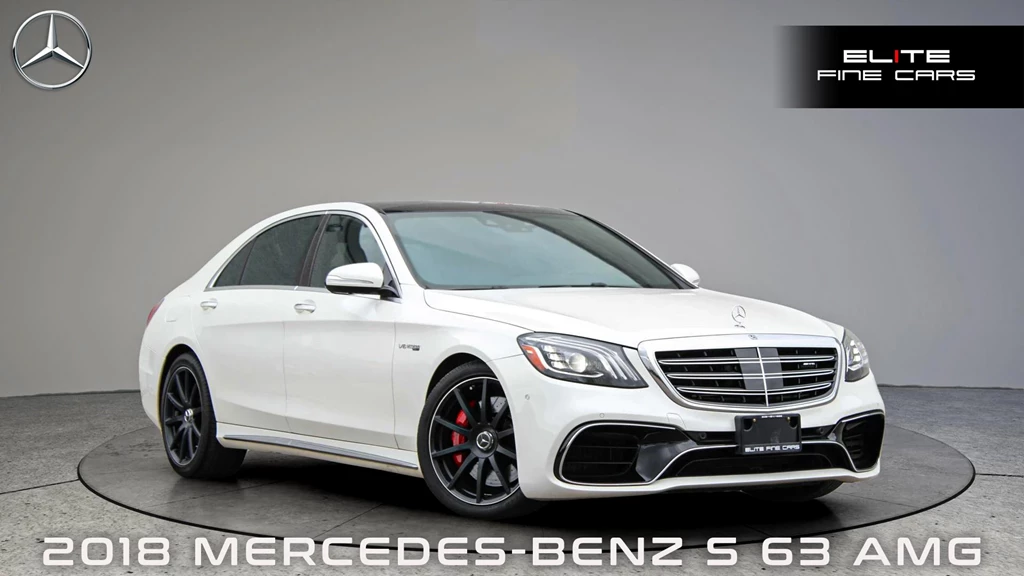 Used 2018 Mercedes-Benz S-CLASS AWD AMG S 63|NO ACCIDENT|BURMESTER|20 I... 
