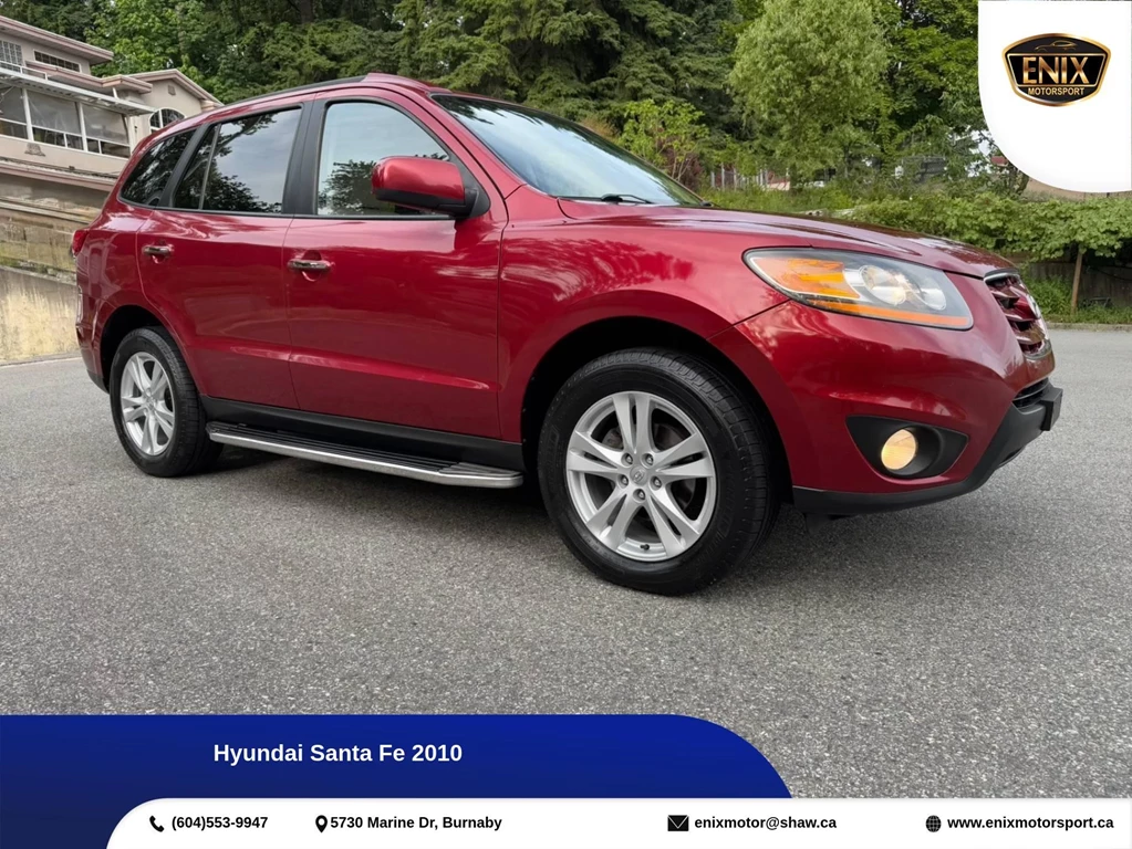 Used 2010 Hyundai SANTA FE | LIMITED |AWD | AUTO | LOW KM | LEATH... 