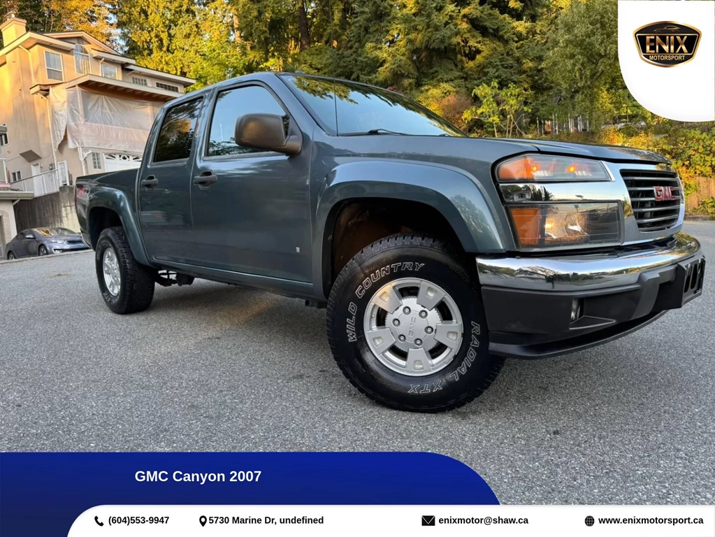 Used 2007 GMC CANYON CREW CAB | AUTOMATIC | 3.7L | LOW KM 