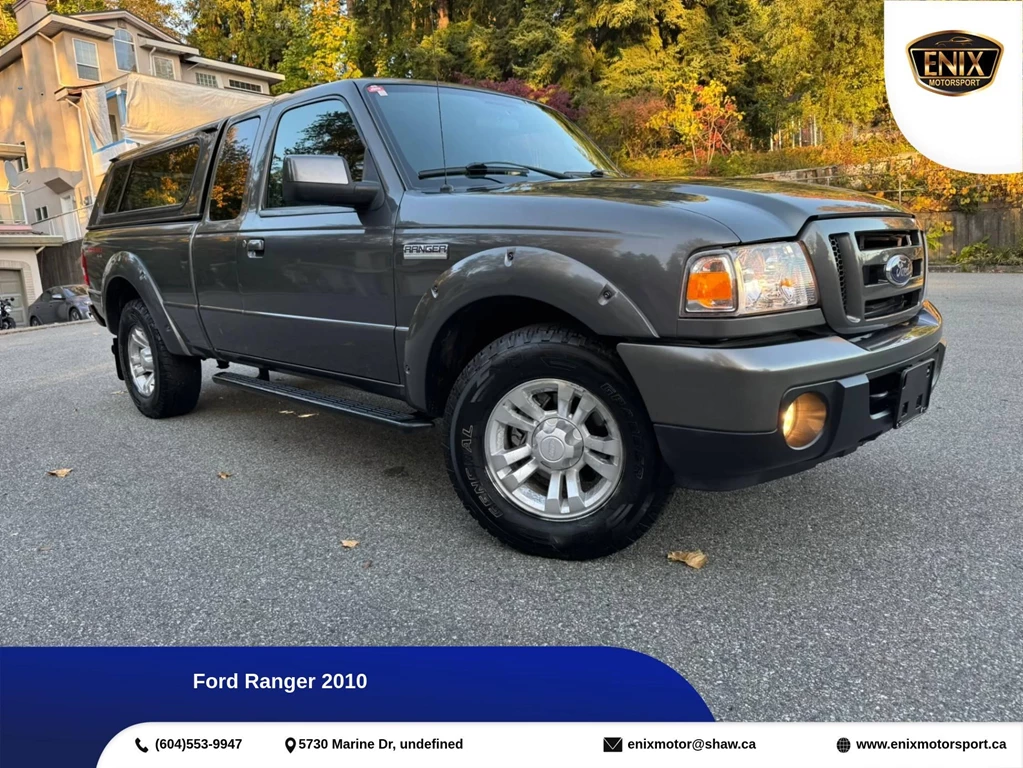 Used 2010 Ford RANGER SUPERCAB | MANUAL |4X4| MATCHING CANOPY ... 