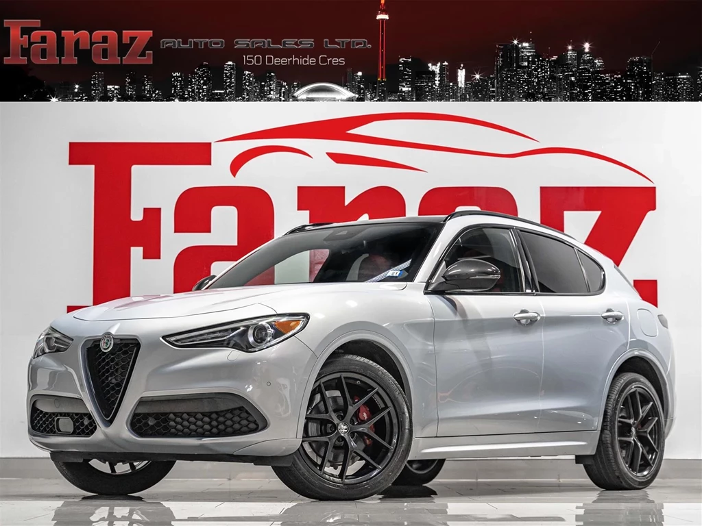 Used 2021 Alfa Romeo STELVIO TI SPORT|Q4|ADAPT CRUISE|BLINDSPOT|PANO|LOADED