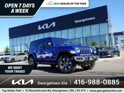 Used 2019 Jeep WRANGLER UNLIMITED Sahara 3.6L 4WD NAV HTD SEATS BU CAM LTHR