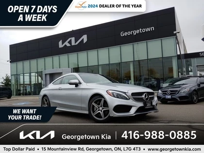 Used 2017 Mercedes-Benz C300 4MATIC 2.0L AWD SUNROOF NAV HTD SEATS LTHR