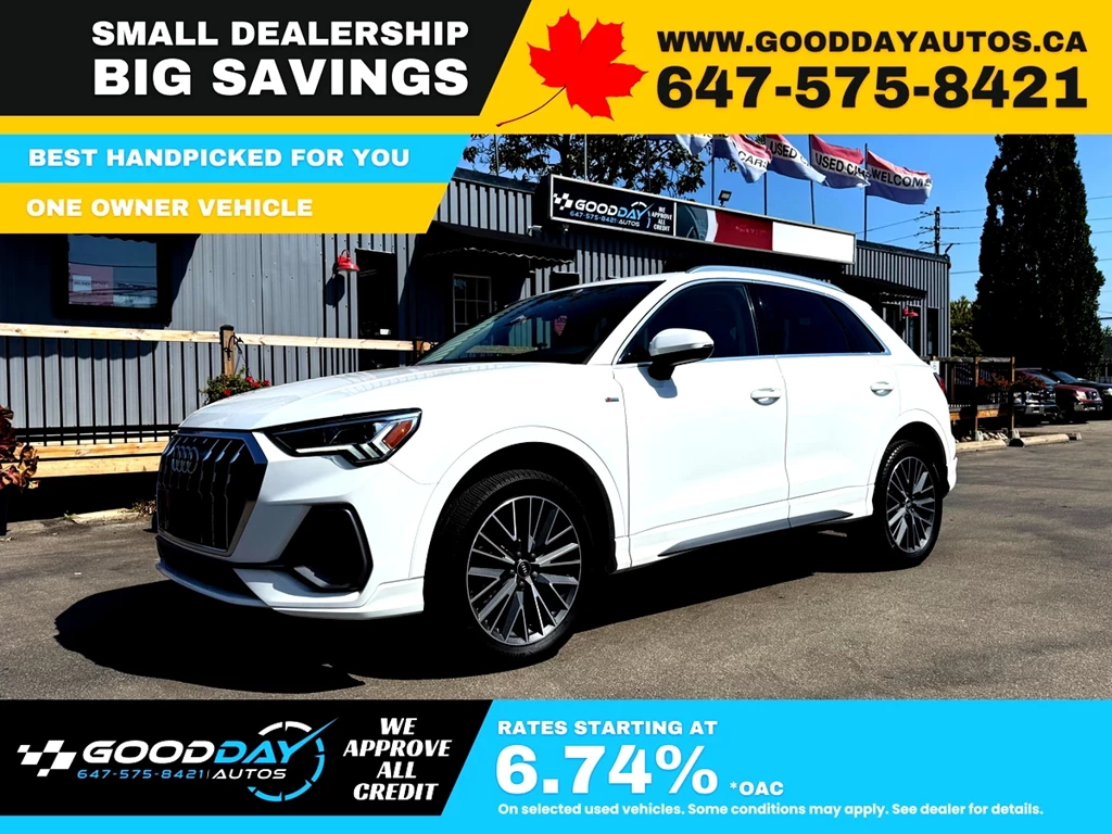 Used 2022 Audi Q3 45 2.0T PROGRESSIVE S-LINE ONE OWNER NEW TIRES 