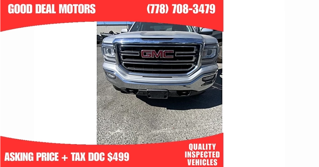Used 2017 GMC SIERRA 1500 4WD CREW CAB 143.5 SLE 4WD Crew Cab 143.5 SLE