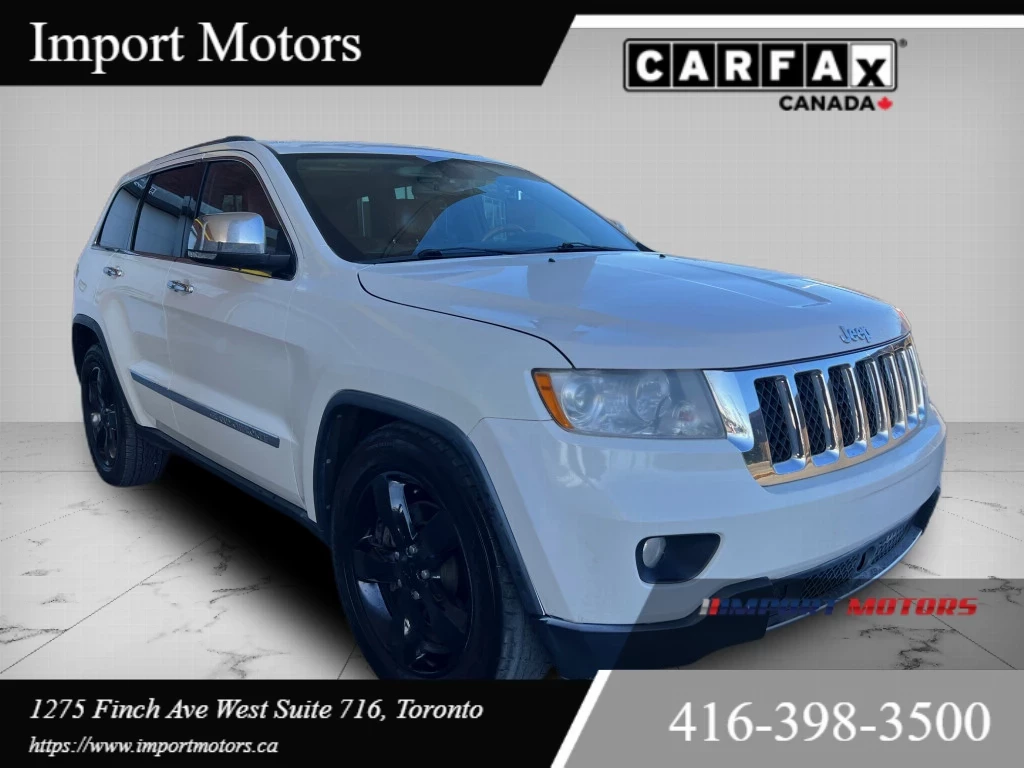 Used 2012 Jeep GRAND CHEROKEE 4WD 4DR OVERLAND 