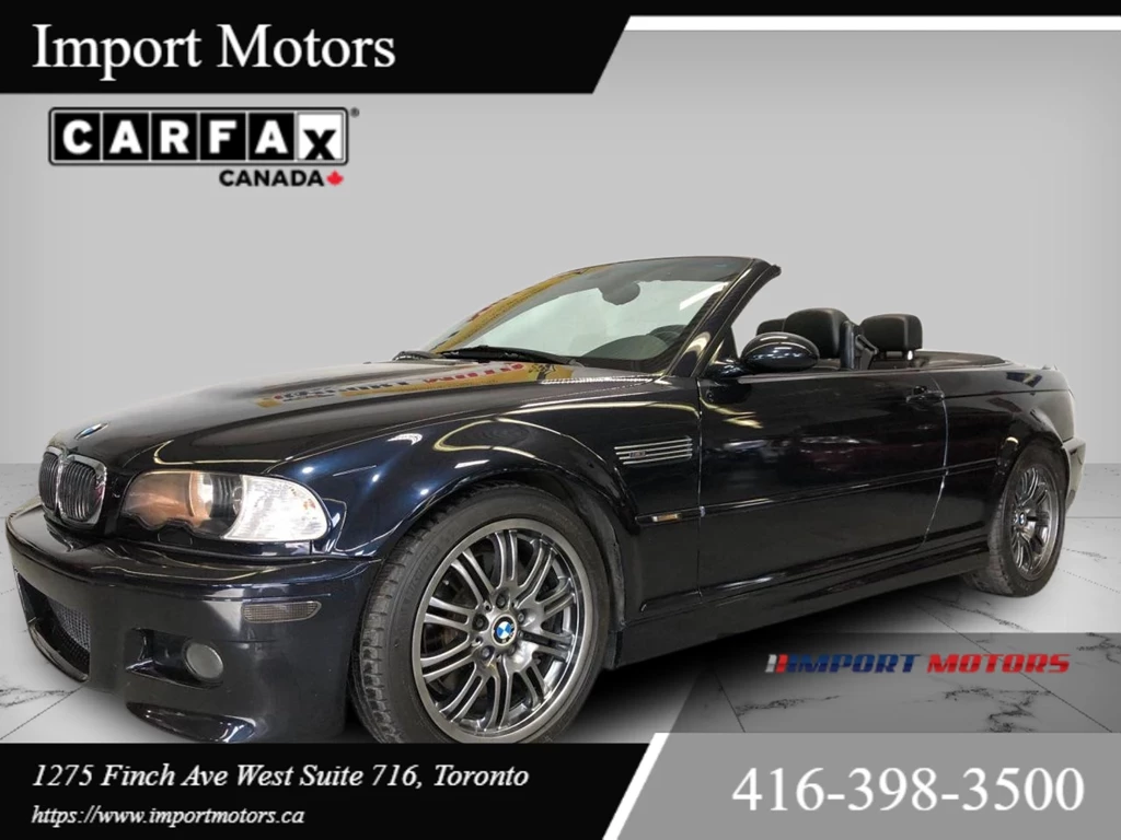 Used 2002 BMW 3 SERIES M3 CONVERTIBLE AMAZING CONDITION. CAN 