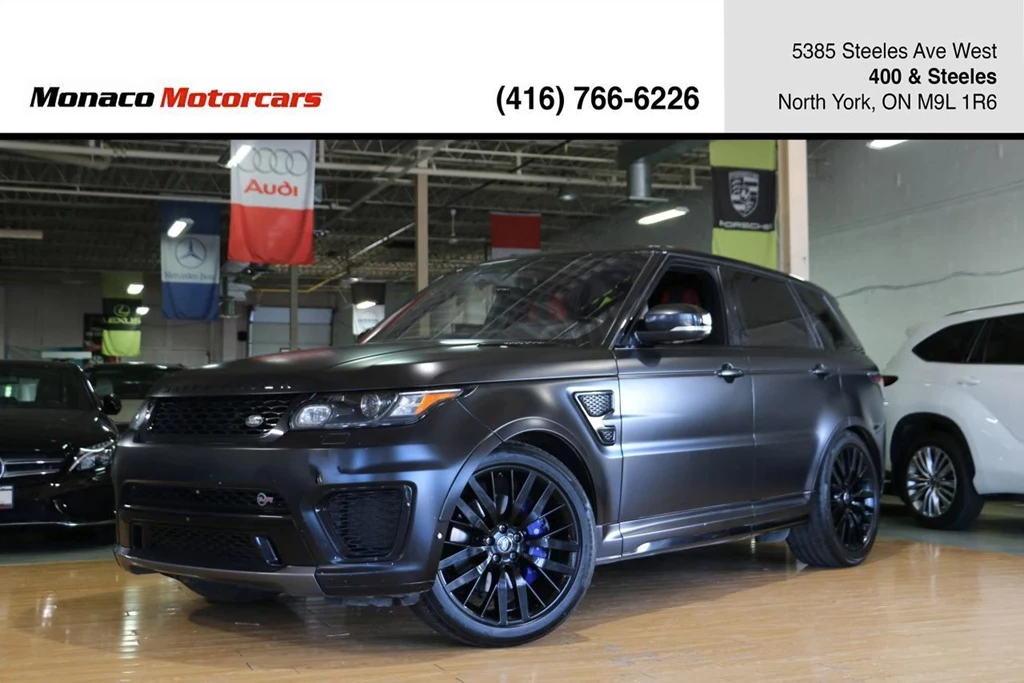 Used 2017 Land Rover RANGE ROVER Sport SVR - HUD|BLINDSPOT|LANEKEEP|NAVI|CAMERA