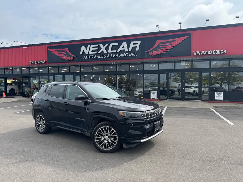 Used 2022 Jeep COMPASS LIMITED 4WD LEATHER PAN/ROOF NAV B/SPOT CAMERA