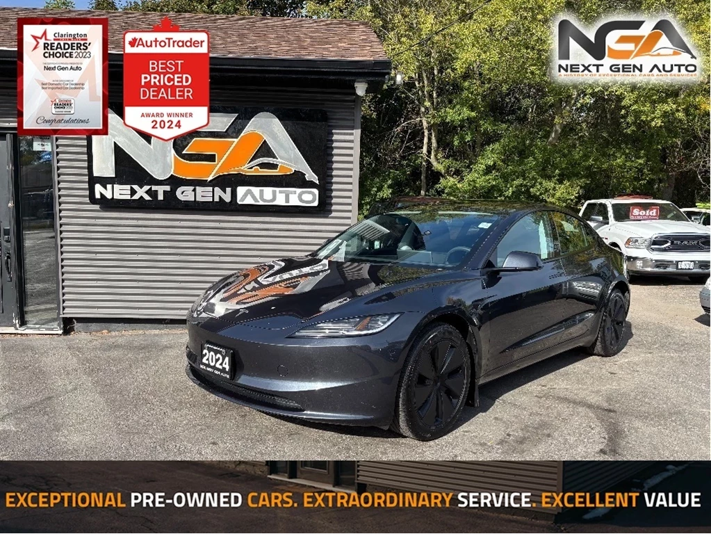 Used 2024 Tesla MODEL 3 LONG RANGE LEATHER PANO ROOF NAV ONE OWNE 