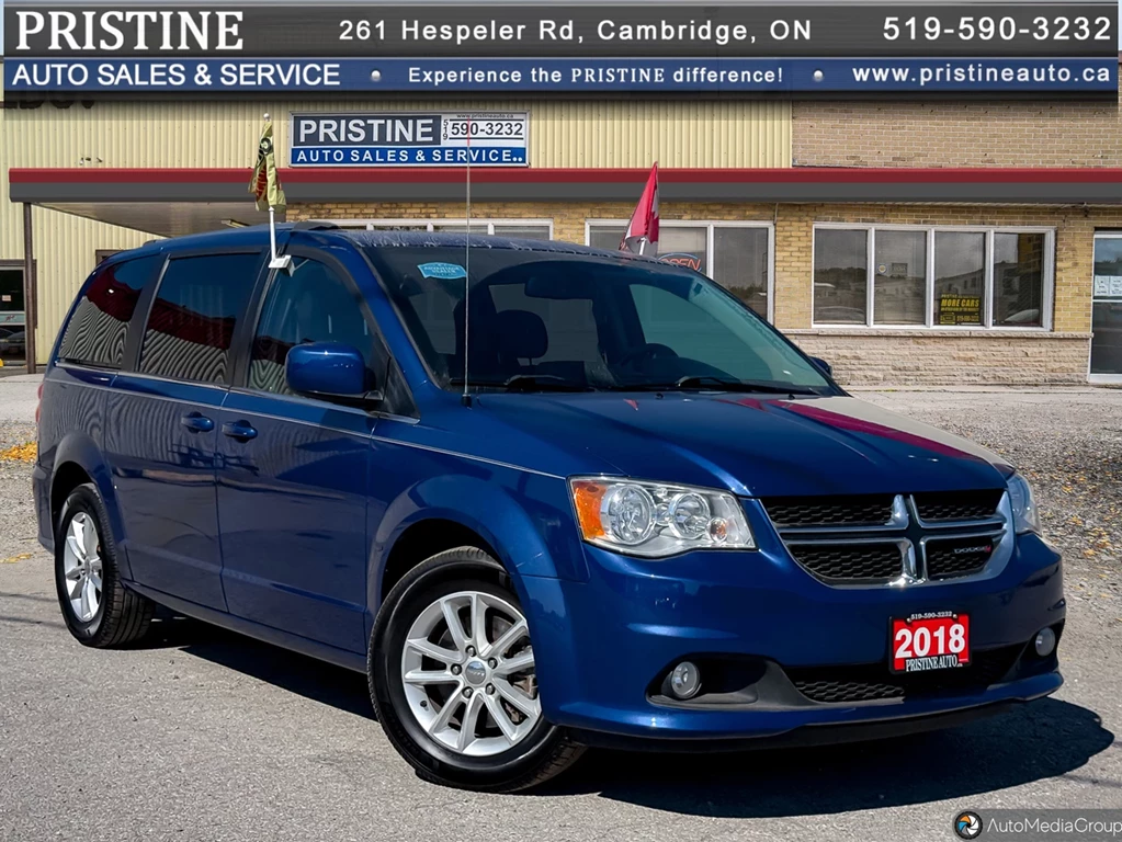 Used 2018 Dodge GRAND CARAVAN CREW BLUETOOTH REV. CAM LEAT 