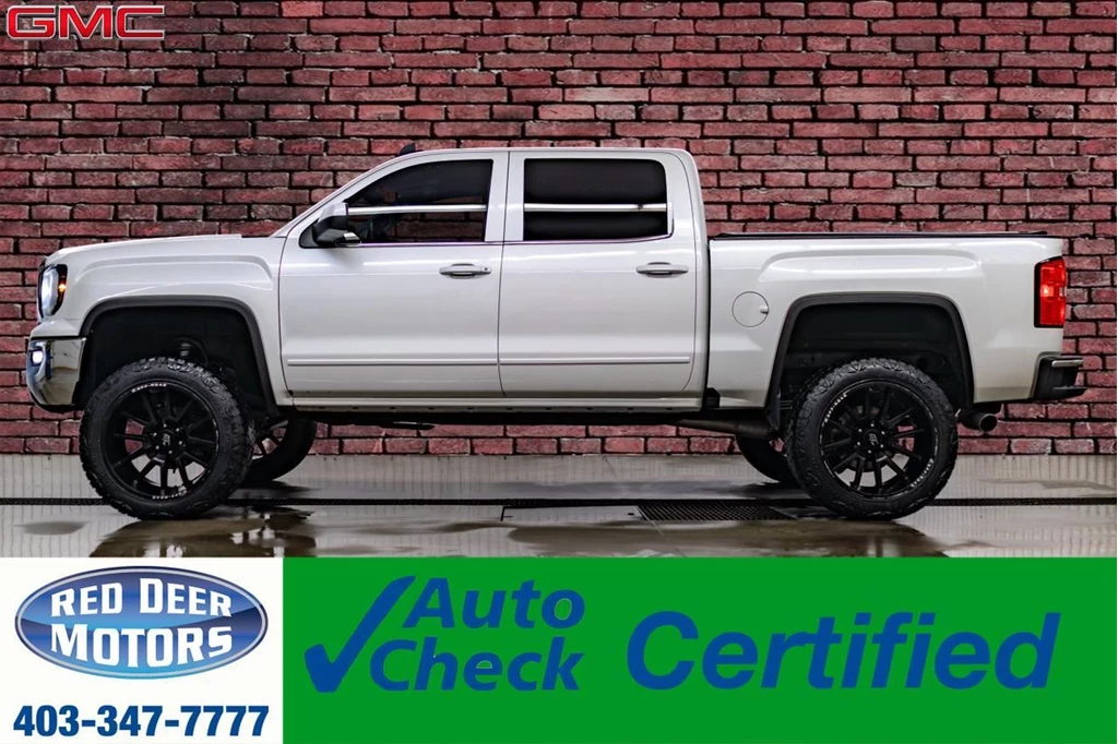 Used 2018 GMC SIERRA 1500 4X4 CREW CAB SLE 6 LIFT PSEAT BCAM 