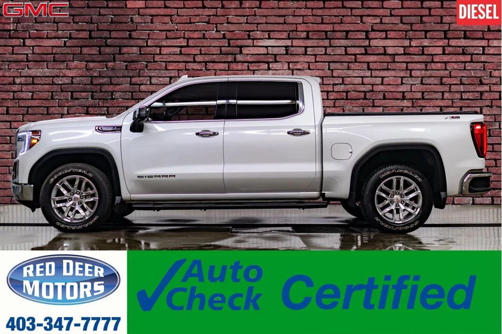 Used 2021 GMC SIERRA 1500 4X4 CREW CAB SLT X31 DIESEL LEATHER... 