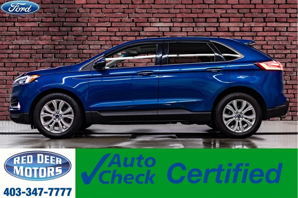 Used 2020 Ford EDGE AWD TITANIUM LEATHER ROOF NAV BCAM 