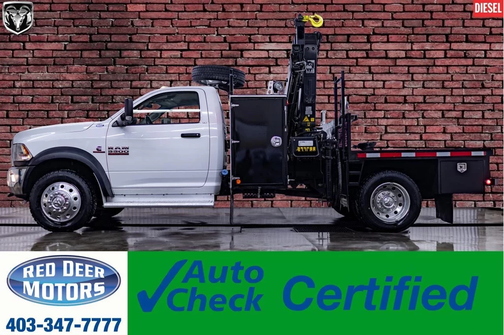 Used 2017 RAM 5500 4X4 REG CAB SLT DIESEL PICKER DECK AISIN 