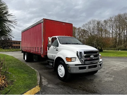 Used 2008 Ford F-750 CAT 7.2 XLT Side Roll Tarp 2WD 3 Seater Diesel