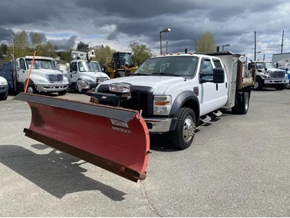 Used 2010 Ford F-550 Plow Spreader Dump Truck Diesel 4WD