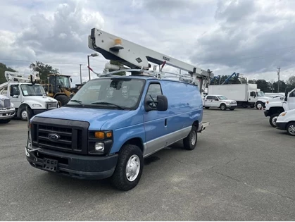 Used 2010 Ford ECONOLINE E-350 Super Duty Bucket Lift Cargo Van