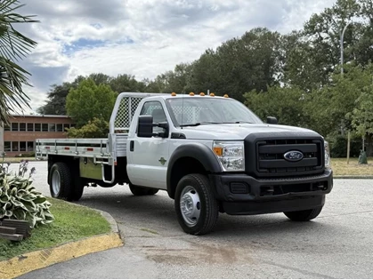 Used 2016 Ford F-550 Regular Cab Dually Diesel 2WD 14-Foot Flatdeck Truck