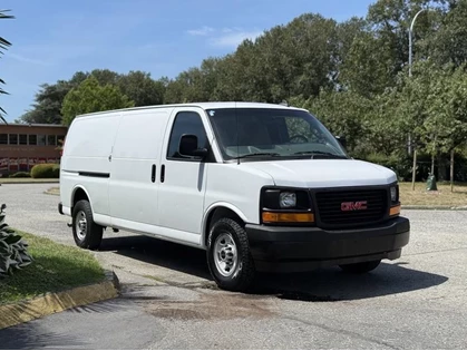 Used 2017 GMC SAVANA 2500 Extended Cargo Van with Shelving & Bulkhead Divider