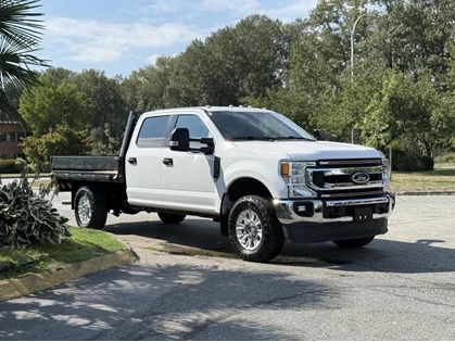 Used 2020 Ford F-350 SD XLT 4X4 Crew Cab 8-Foot Flat Deck Truck