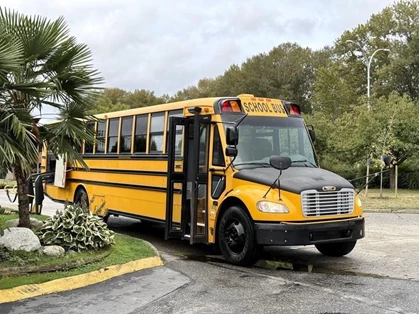 Used 2014 Freightliner B2 39-Passenger Thomas School Bus with Cummins Diesel and Wheelchair Lift