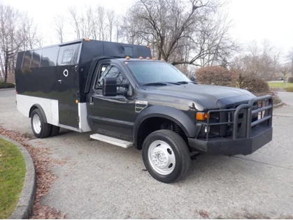 Used 2009 Ford F-550 Armoured Cube Truck with Bullet-Proof Glass