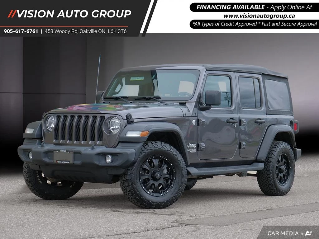 Used 2018 Jeep WRANGLER UNLIMITED SPORT 4X4 MANUAL|CLEAN CARFA... 
