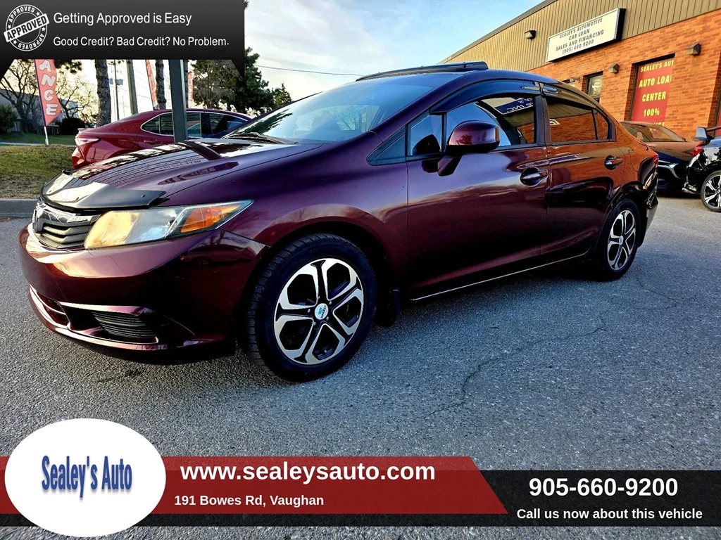 Used 2012 Honda CIVIC 4DR AUTO EX | SUNROOF | ALLOYS RIMS | CLE... 