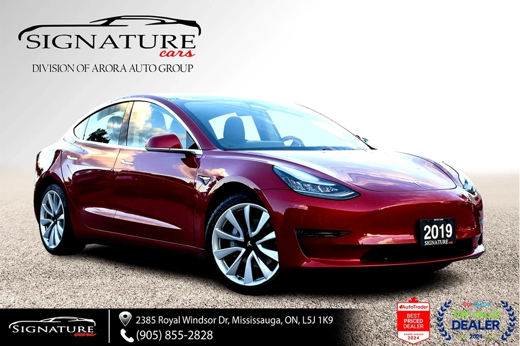 Used 2019 Tesla MODEL 3 LONG RANGE / NO ACCIDENTS / LEATHE 