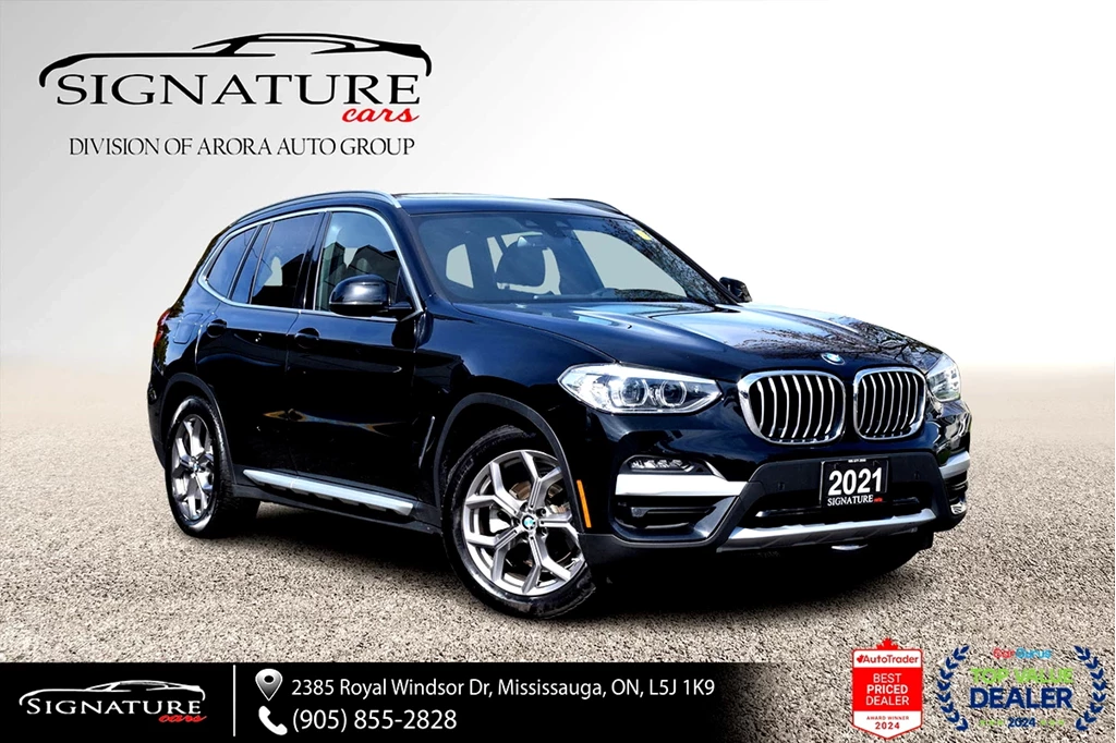 Used 2021 BMW X3 XDRIVE30E / NO ACCIDENTS / LEATHER / SUNR 