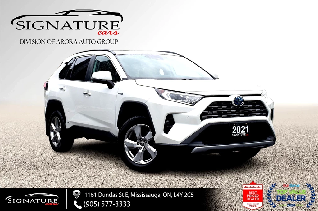 Used 2021 Toyota RAV4 HYBRID LIMITED AWD / SUNROOF /LEATH 