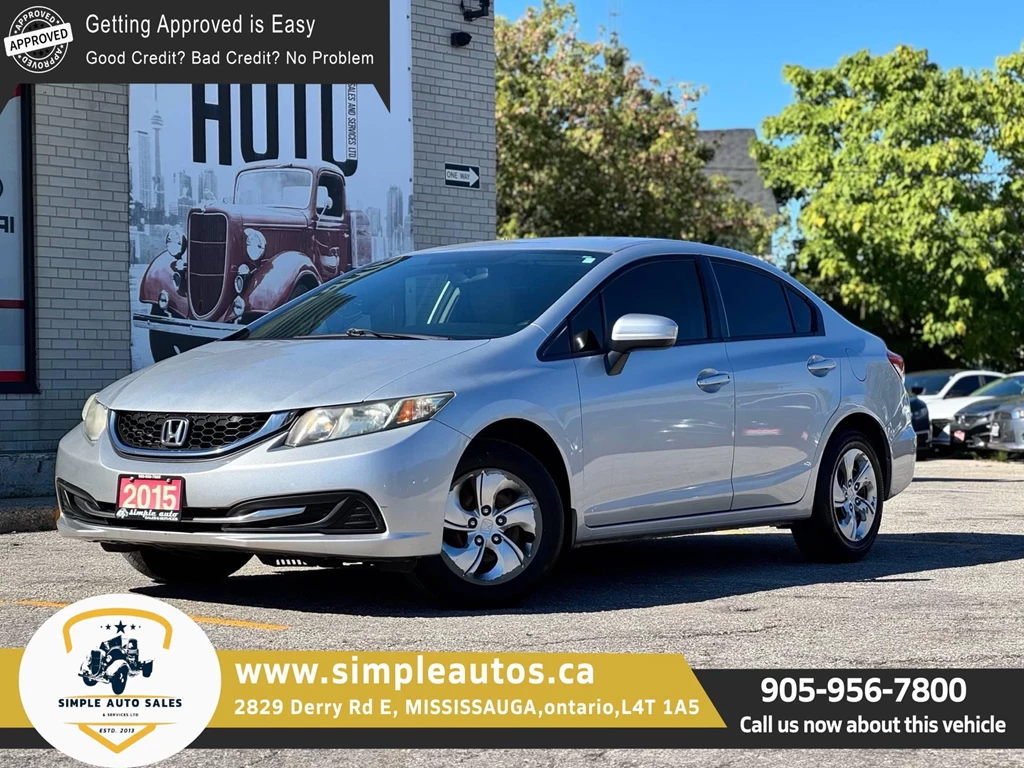 Used 2015 Honda CIVIC SEDAN FWD 4DR LX AUTO 